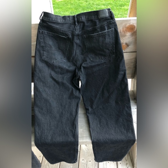 Black Wide Leg American Eagle Jeans - Picture 3 of 6